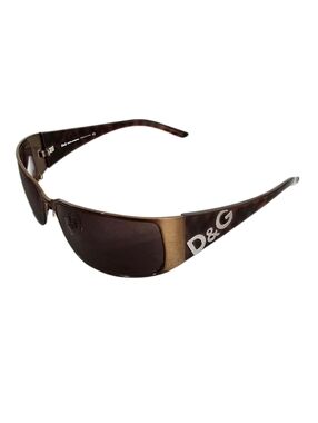 Dolce & Gabbana Brown Sunglasses with D&G Logo